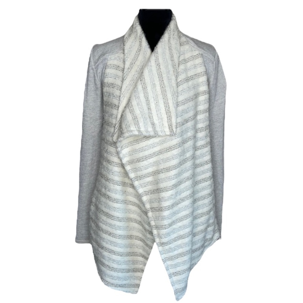Lucky Brand Wool Blend Striped Knit Cardigan Sweater Size XS
